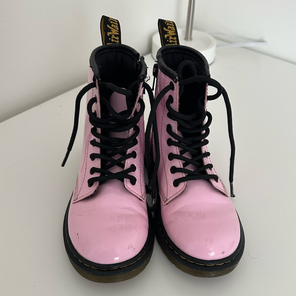 Girls Pink Dr. Martens Boots